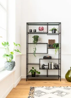 KARE Design Olohuone|Hyllyt*Loft Hylly, Musta 115x195cm