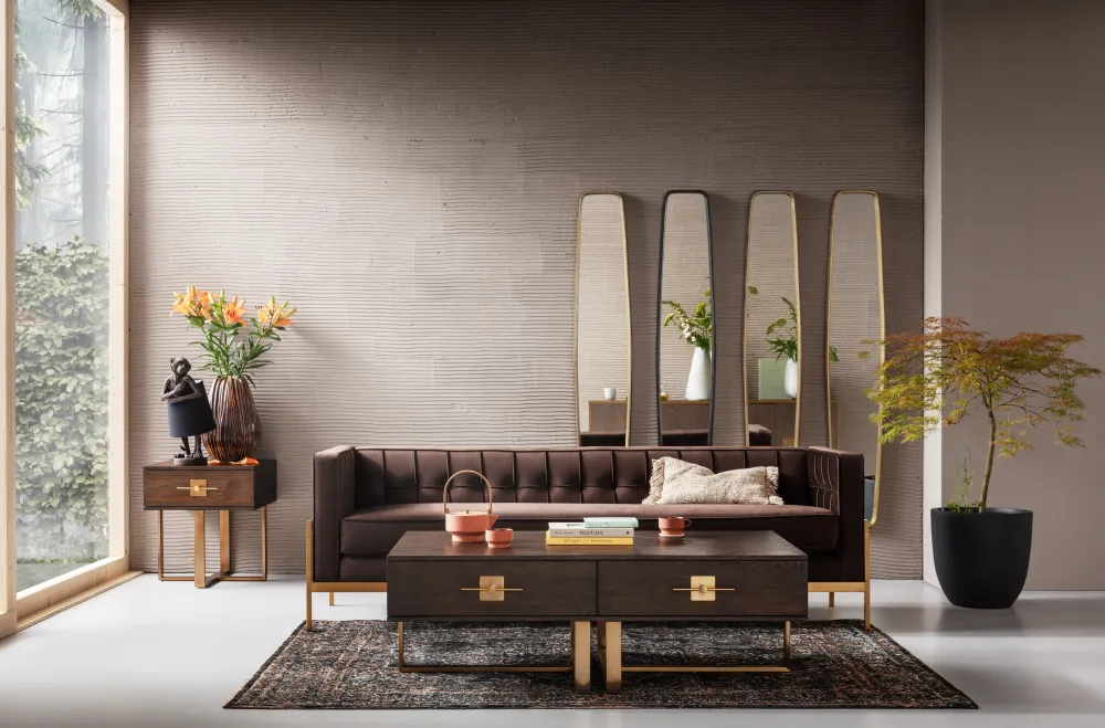 KARE Design Sohvat*Loft Sohva 3-istuttava, Ruskea