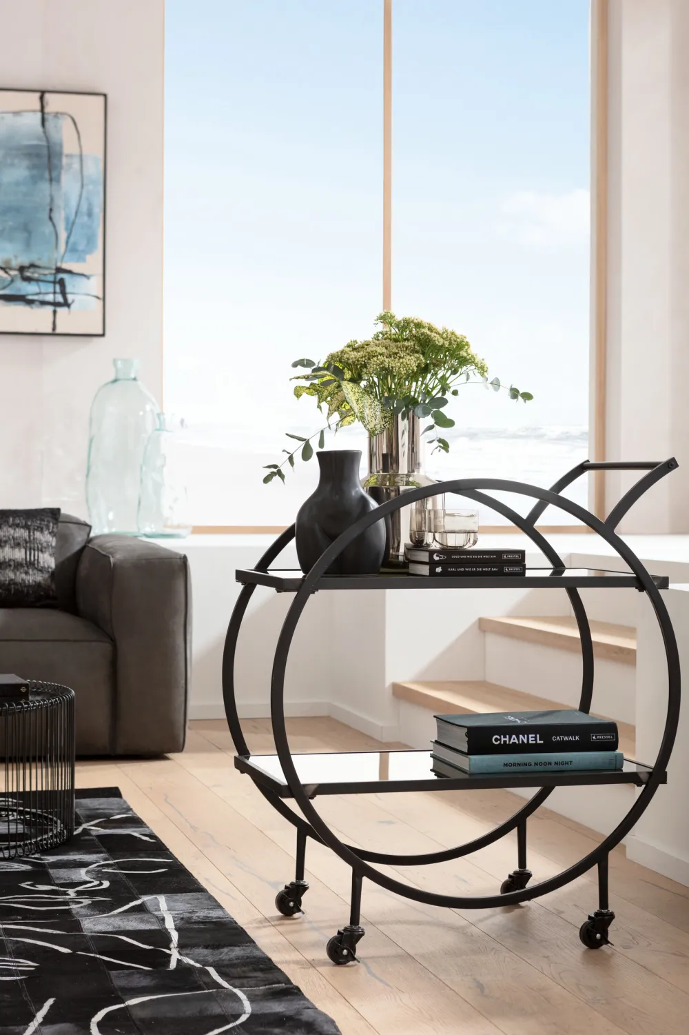 KARE Design Baarit*Loft Tarjoiluvaunu, Musta