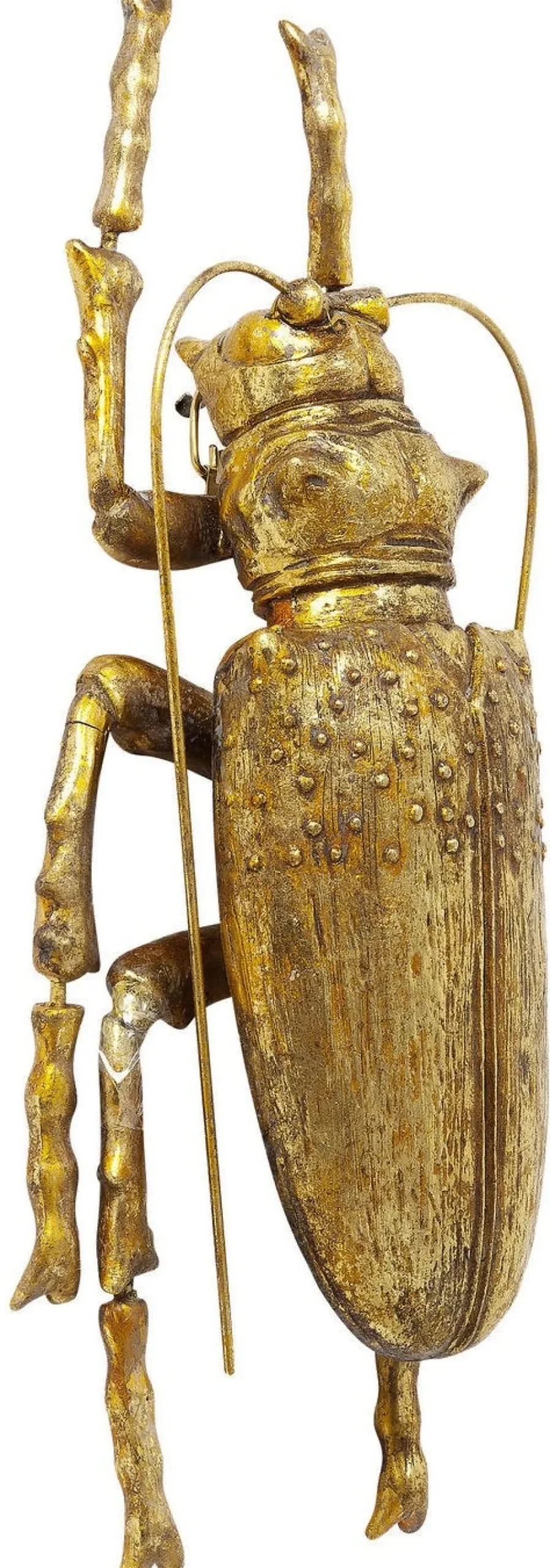 KARE Design Seinäkoristeet*Longicorn Beetle Kovakuoriainen Seinäkoriste, Kulta