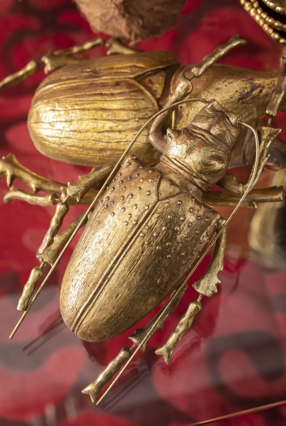 KARE Design Seinäkoristeet*Longicorn Beetle Kovakuoriainen Seinäkoriste, Kulta