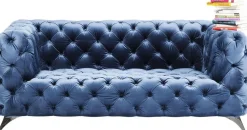 KARE Design Sohvat|Olohuone*Look Sohva 2-istuttava,samettia, Sininen