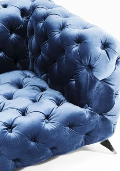 KARE Design Sohvat|Olohuone*Look Sohva 2-istuttava,samettia, Sininen