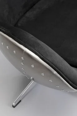 KARE Design Nojatuolit*Lounge Black Graphit Kääntyvä Nojatuoli