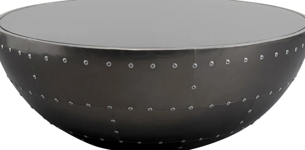 KARE Design Sohvapöydät*Lounge Black Graphit Sohvapöytä Musta Ø83cm