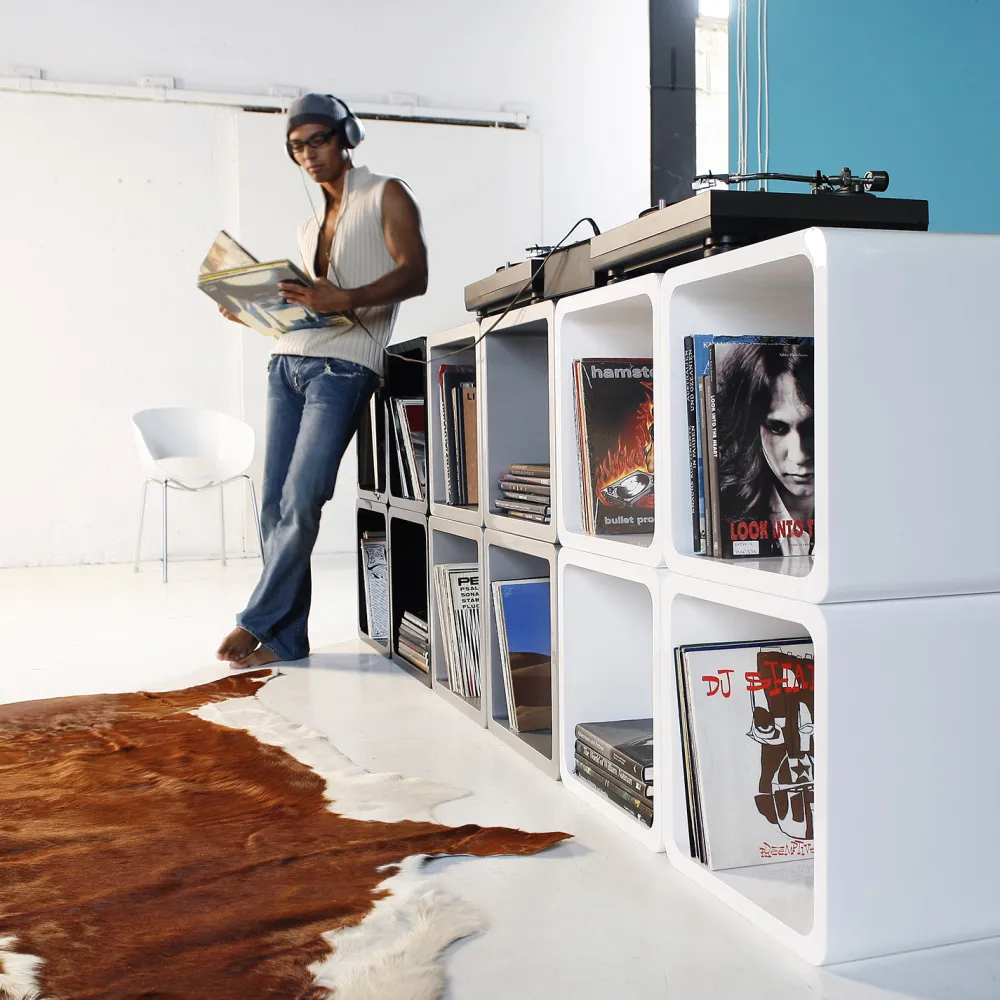 KARE Design Hyllyt*Lounge Cube MDF Kuutio Valkoinen