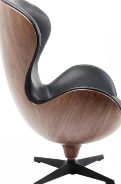 KARE Design Nojatuolit*Lounge Kääntyvä Nojatuoli, Musta/pähkinä