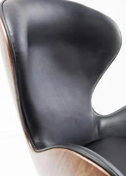 KARE Design Nojatuolit*Lounge Kääntyvä Nojatuoli, Musta/pähkinä