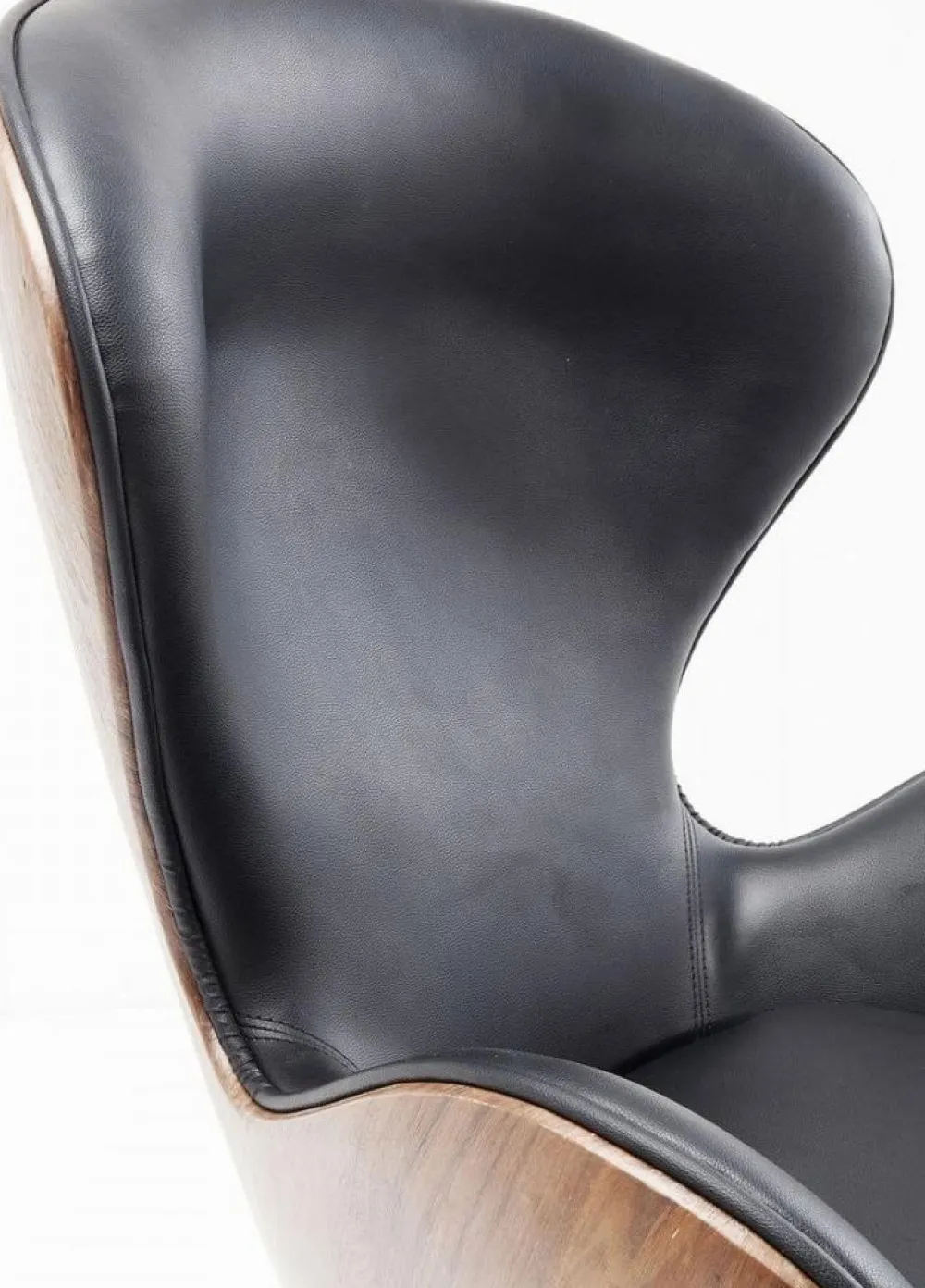 KARE Design Nojatuolit*Lounge Kääntyvä Nojatuoli, Musta/pähkinä