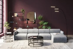 KARE Design Olohuone|Kulmasohvat*Lucca Kulmasohva - Harmaa, Oikea 331cm