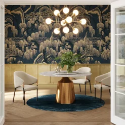 KARE Design Pöydät*Lucia Pyöreä Ruokapöytä - Marmori Pöytälevy Ø135cm