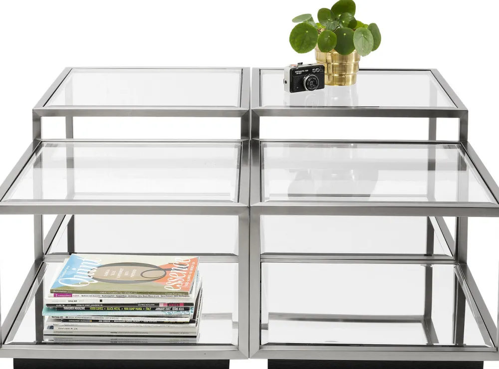 KARE Design Sohvapöydät|Olohuone*Luigi Sohvapöytä, Hopea (4/Setti)