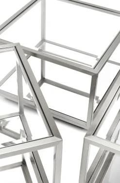 KARE Design Sohvapöydät|Olohuone*Luigi Sohvapöytä, Hopea (4/Setti)