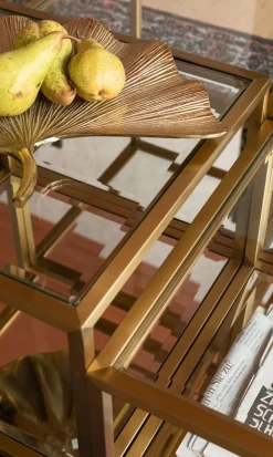 KARE Design Sohvapöydät|Olohuone*Luigi Sohvapöytä, Kulta (4/Setti)