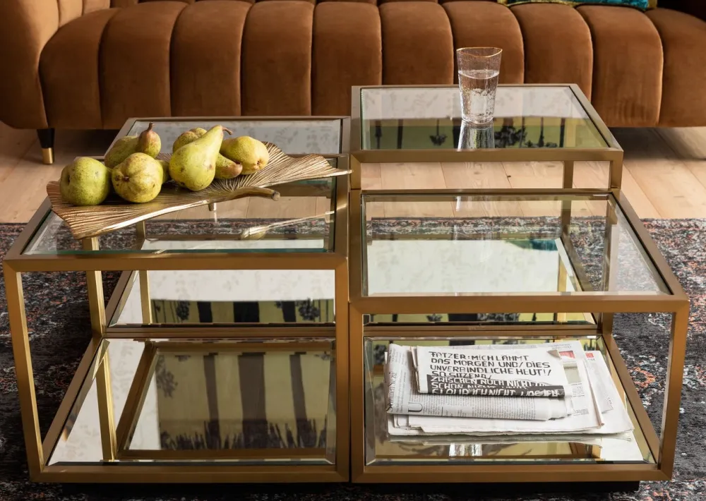 KARE Design Sohvapöydät|Olohuone*Luigi Sohvapöytä, Kulta (4/Setti)