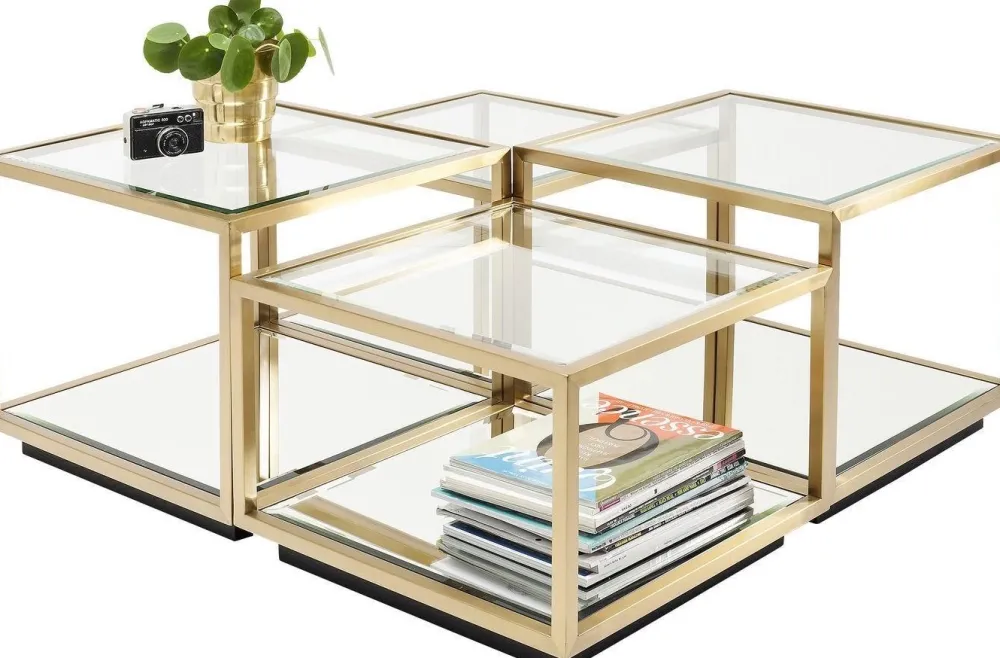 KARE Design Sohvapöydät|Olohuone*Luigi Sohvapöytä, Kulta (4/Setti)