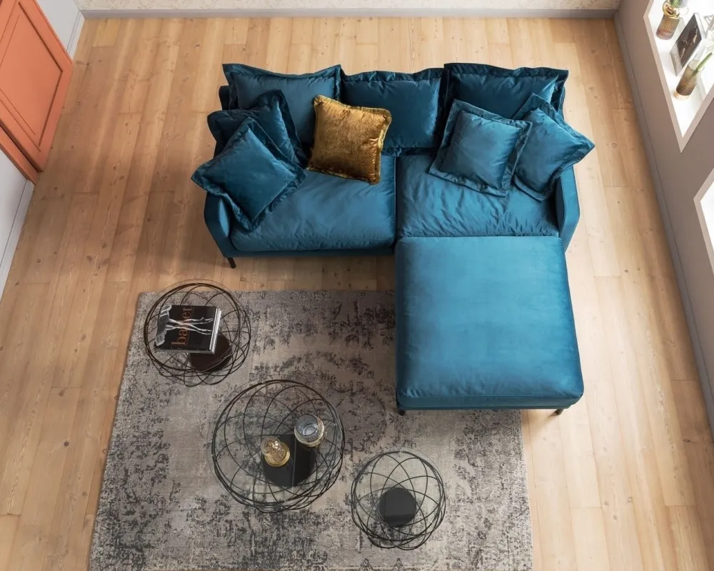 KARE Design Sohvat|Olohuone*Lullaby Sohva 2-istuttava, Sinivihreä