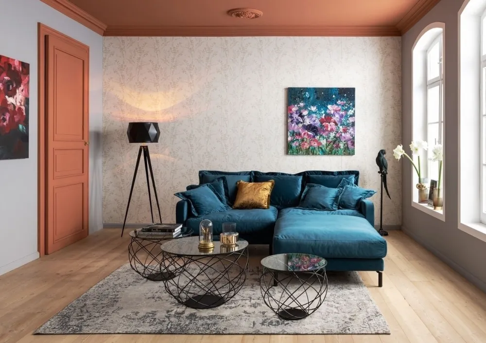 KARE Design Sohvat|Olohuone*Lullaby Sohva 2-istuttava, Sinivihreä