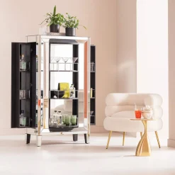 KARE Design Baarit*Luxury High Class Baarikaappi, Kaappi - Lasia, 84x152cm