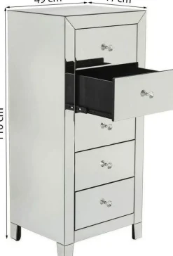 KARE Design Senkit|Olohuone*Luxury Korkea Lipasto, 5 Laatikkoa