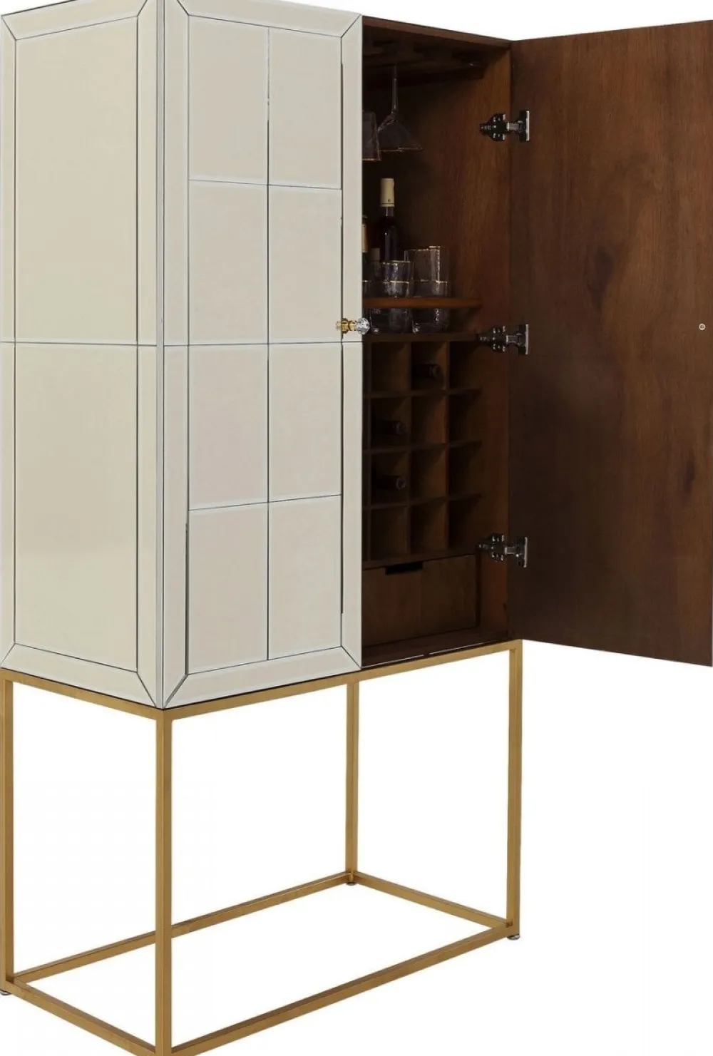 KARE Design Baarit*Luxury Pearl Baarikaappi 89x181cm, Peililasia