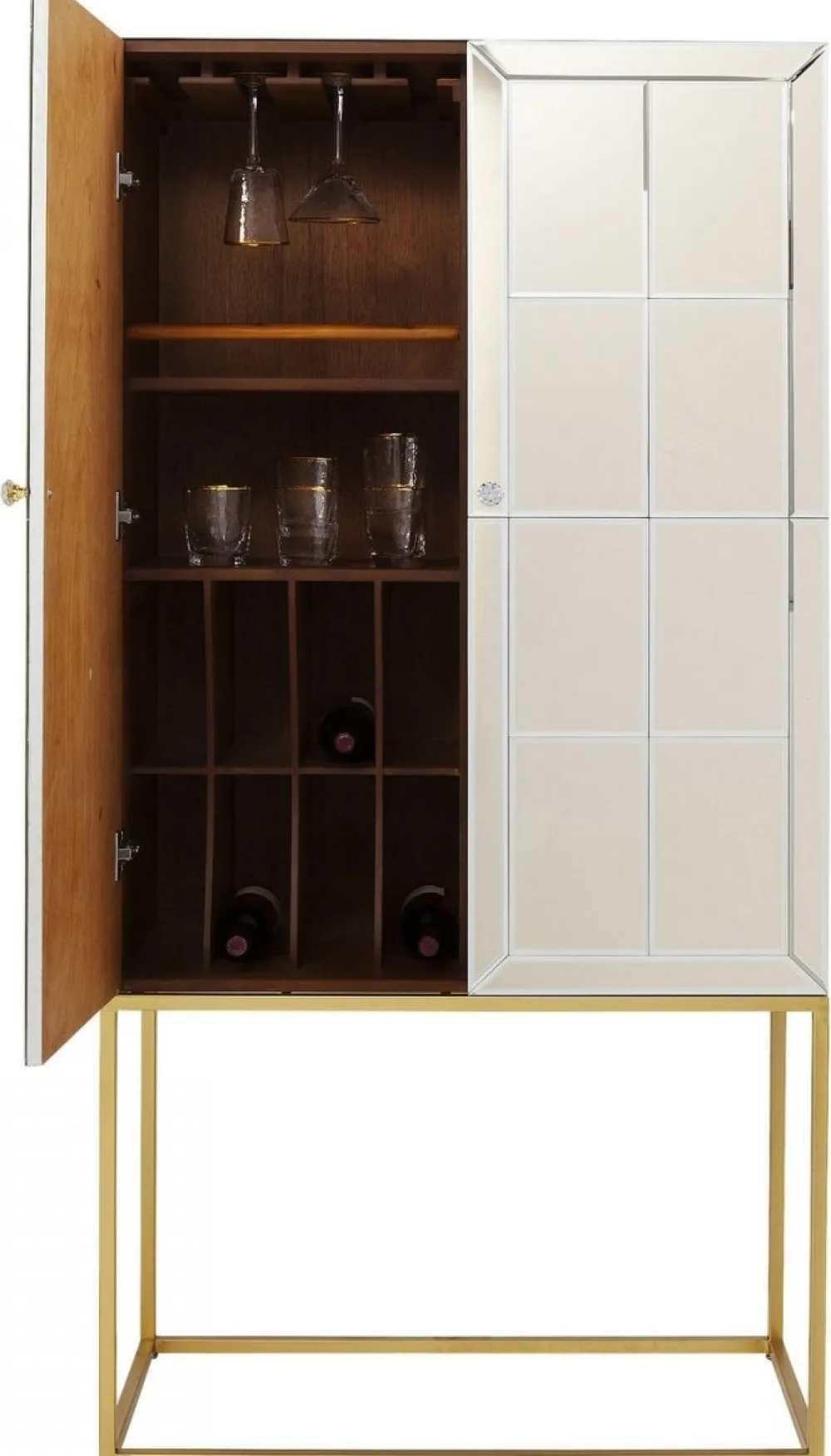 KARE Design Baarit*Luxury Pearl Baarikaappi 89x181cm, Peililasia