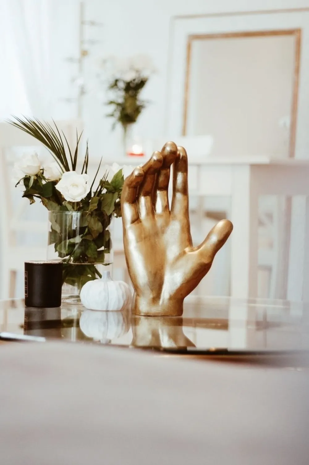 KARE Design Koriste-Esineet*Mano Deko Koriste-esine, Kulta 35cm