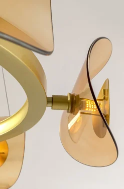 KARE Design Riippuvalaisimet*Mariposa Riippuvalaisin Messinki Ø81cm