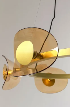 KARE Design Riippuvalaisimet*Mariposa Riippuvalaisin Messinki Ø81cm