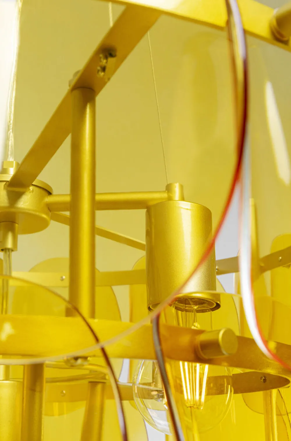 KARE Design Riippuvalaisimet*Mariposa Three Circle Riippuvalaisin Messinki Ø60cm