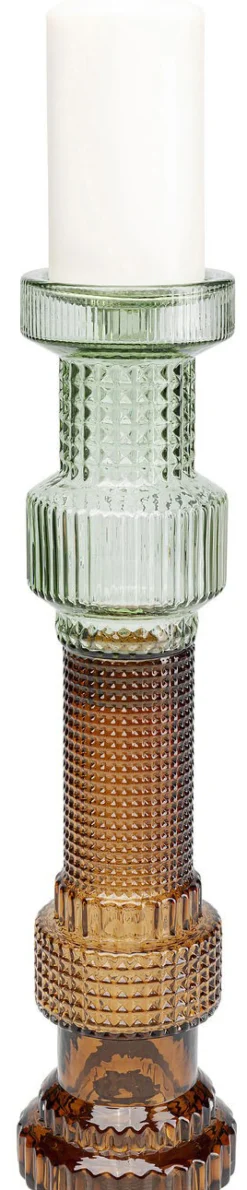 KARE Design Lyhdyt|Kynttilänjalat*Marvelous Duo Green Brown Kynttilänjalka 49cm