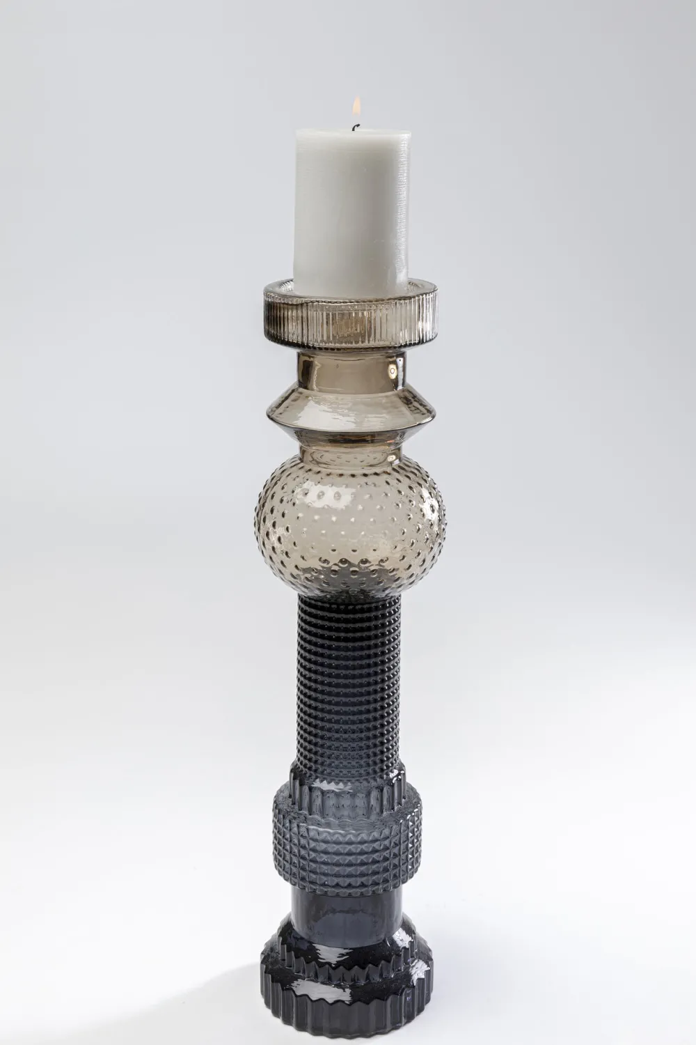 KARE Design Lyhdyt|Kynttilänjalat*Marvelous Duo Kynttilänjalka, Ruskea-harmaa 49cm