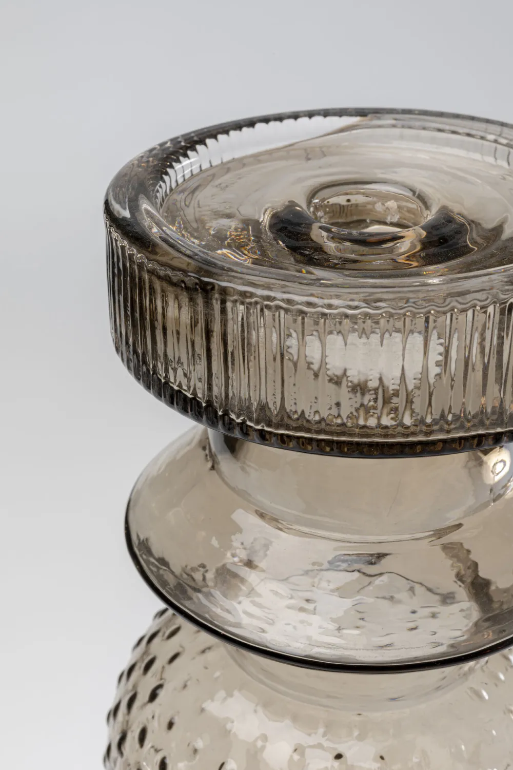 KARE Design Lyhdyt|Kynttilänjalat*Marvelous Duo Kynttilänjalka, Ruskea-harmaa 49cm