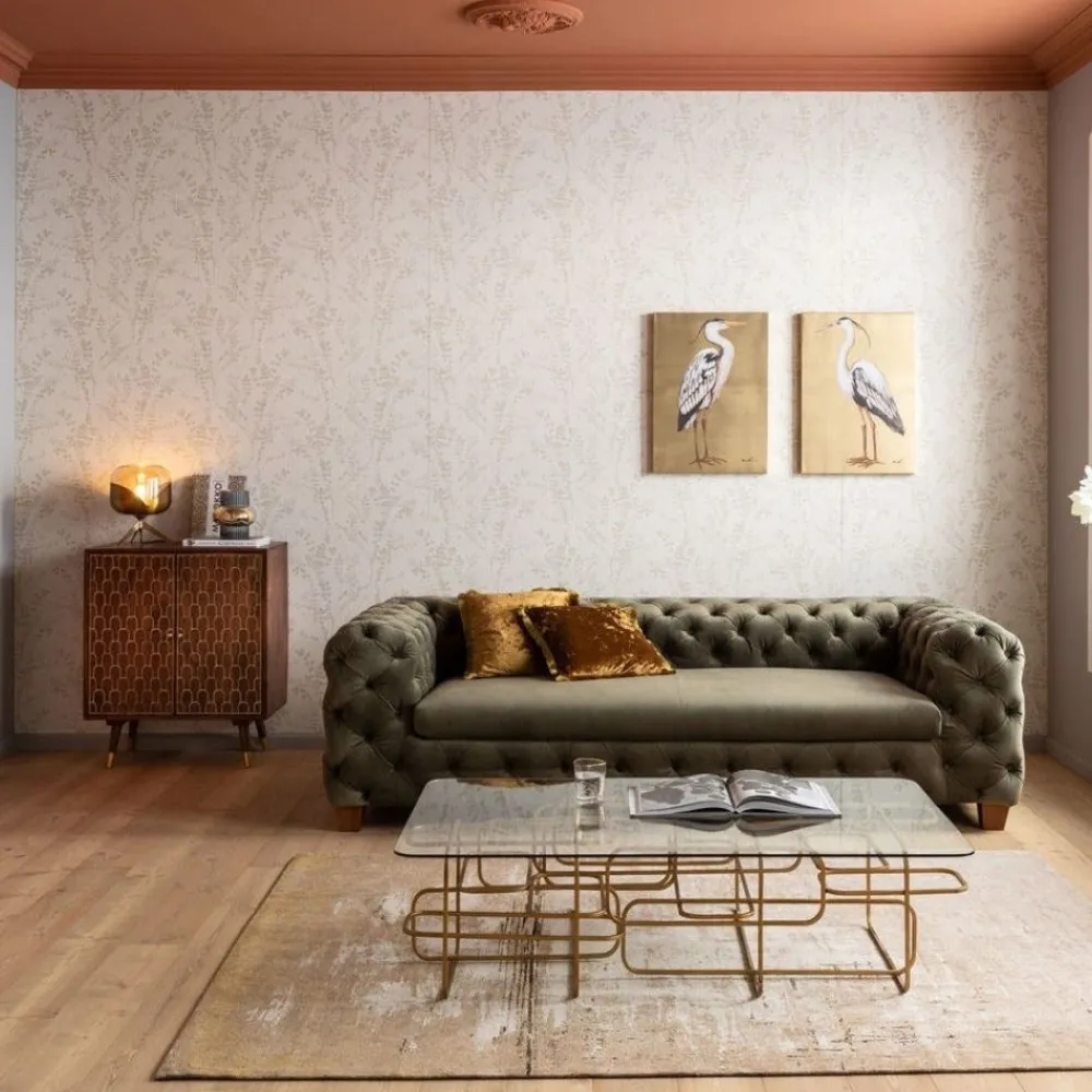 KARE Design Sohvapöydät*Meander Sohvapöytä, Kulta 140x80cm