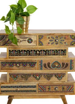 KARE Design Senkit|Olohuone*Menorca Butterfly Lipasto Massiivi Mangopuu 65x65cm