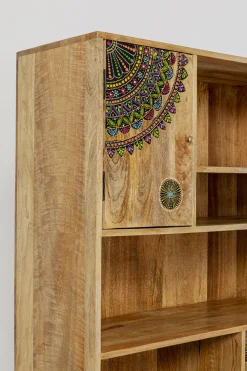 KARE Design Olohuone|Hyllyt*Menorca Kirjahylly Massiivi Mangopuu 90x193cm