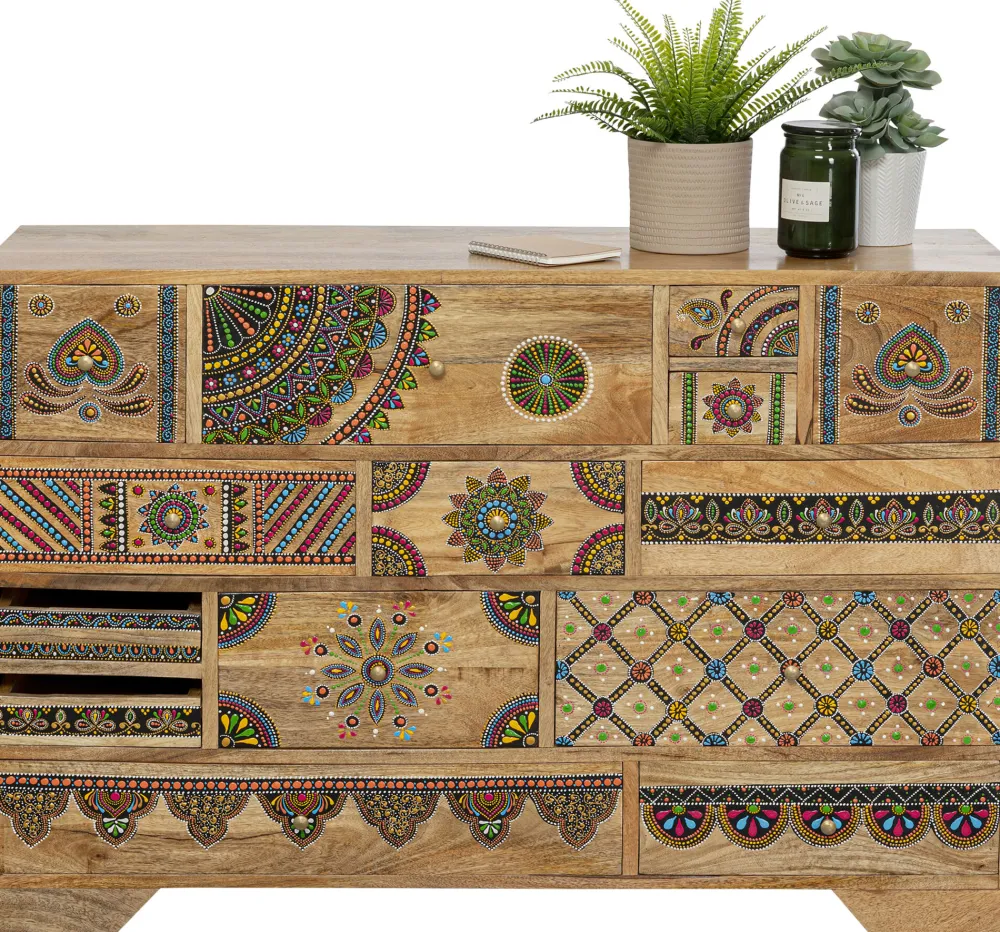 KARE Design Senkit|Olohuone*Menorca Lipasto Massiivi Mangopuu 115x80cm