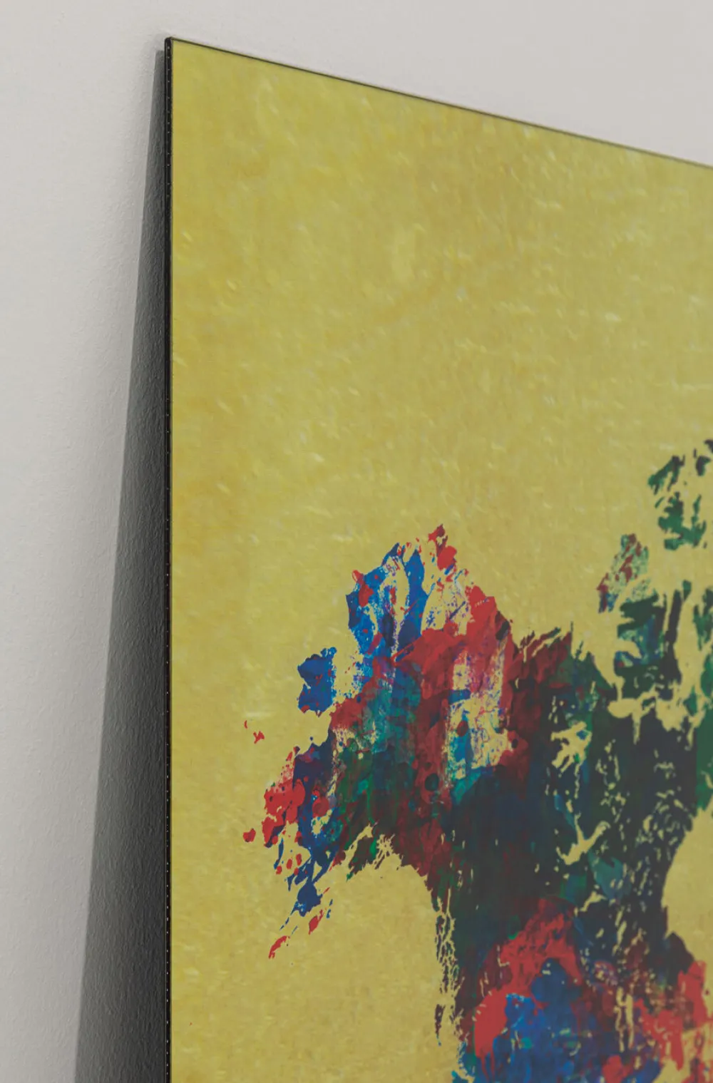 KARE Design Taulut*Metallic Colourful Map Lasitaulu 150x100cm