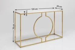 KARE Design Konsolipöydät Ja Sivupöydät*Miami Loft Konsolipöytä, Kulta 120cm