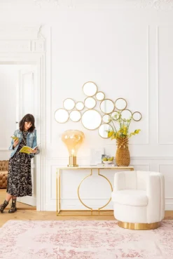 KARE Design Konsolipöydät Ja Sivupöydät*Miami Loft Konsolipöytä, Kulta 120cm