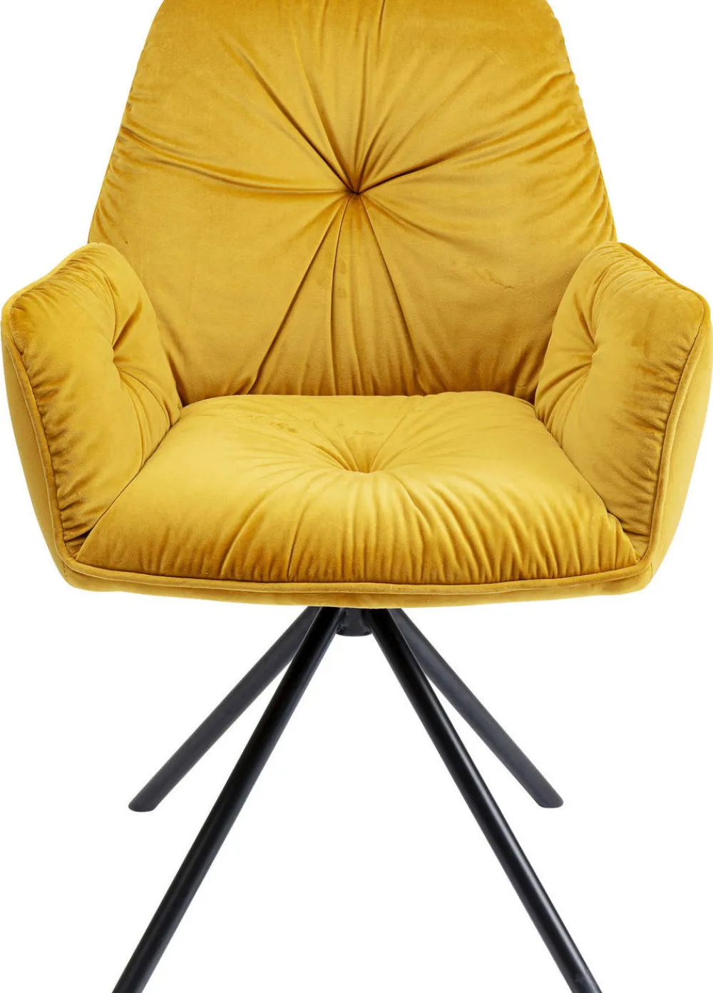 KARE Design Tuolit*Mila Tuoli Käsinojilla, Keltainen