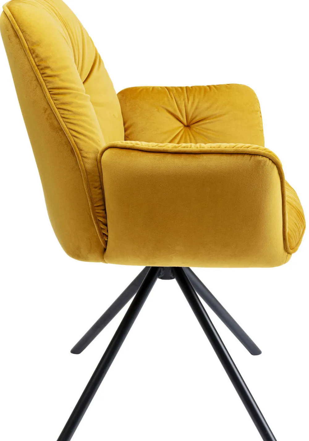 KARE Design Tuolit*Mila Tuoli Käsinojilla, Keltainen