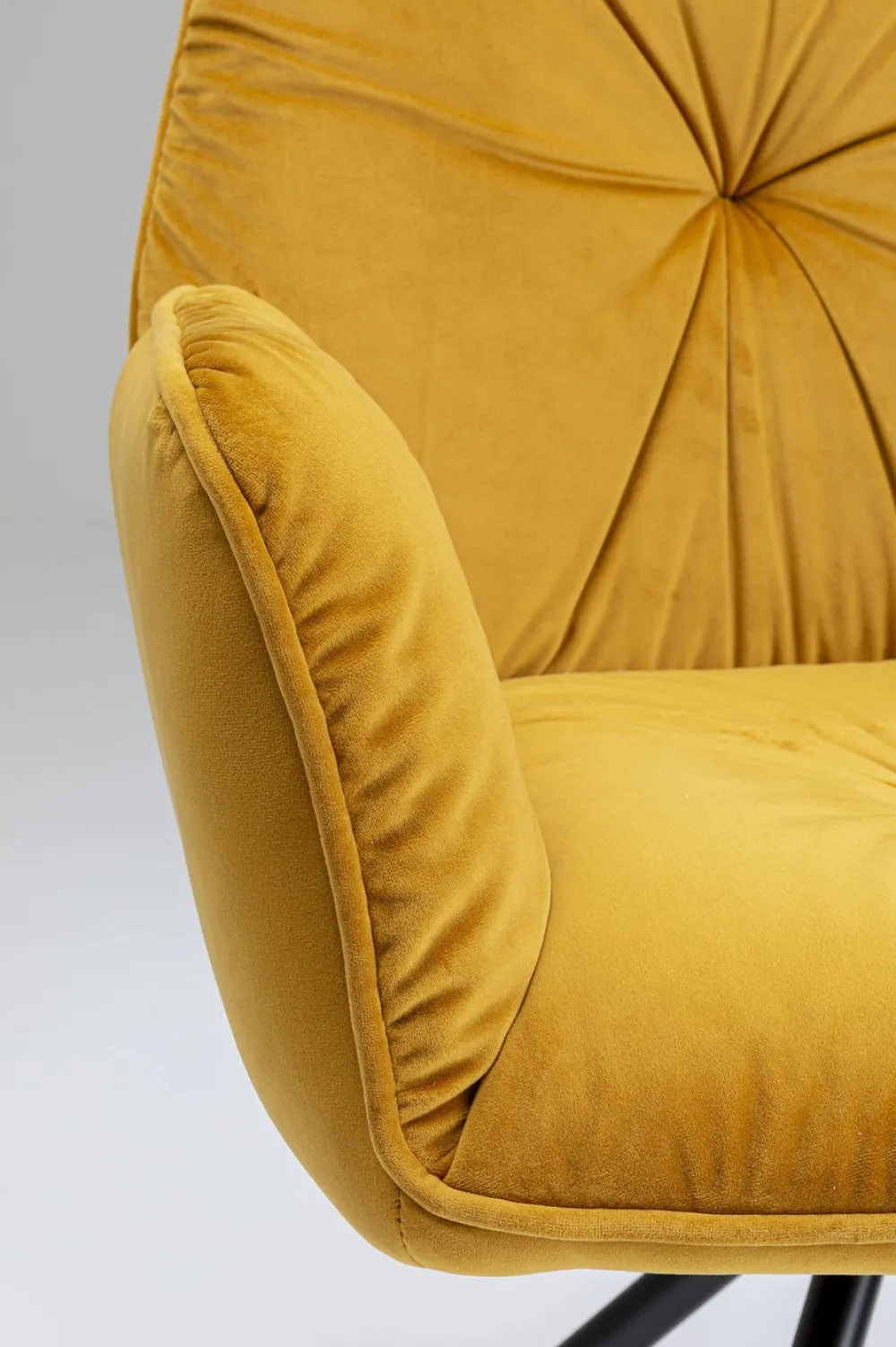 KARE Design Tuolit*Mila Tuoli Käsinojilla, Keltainen