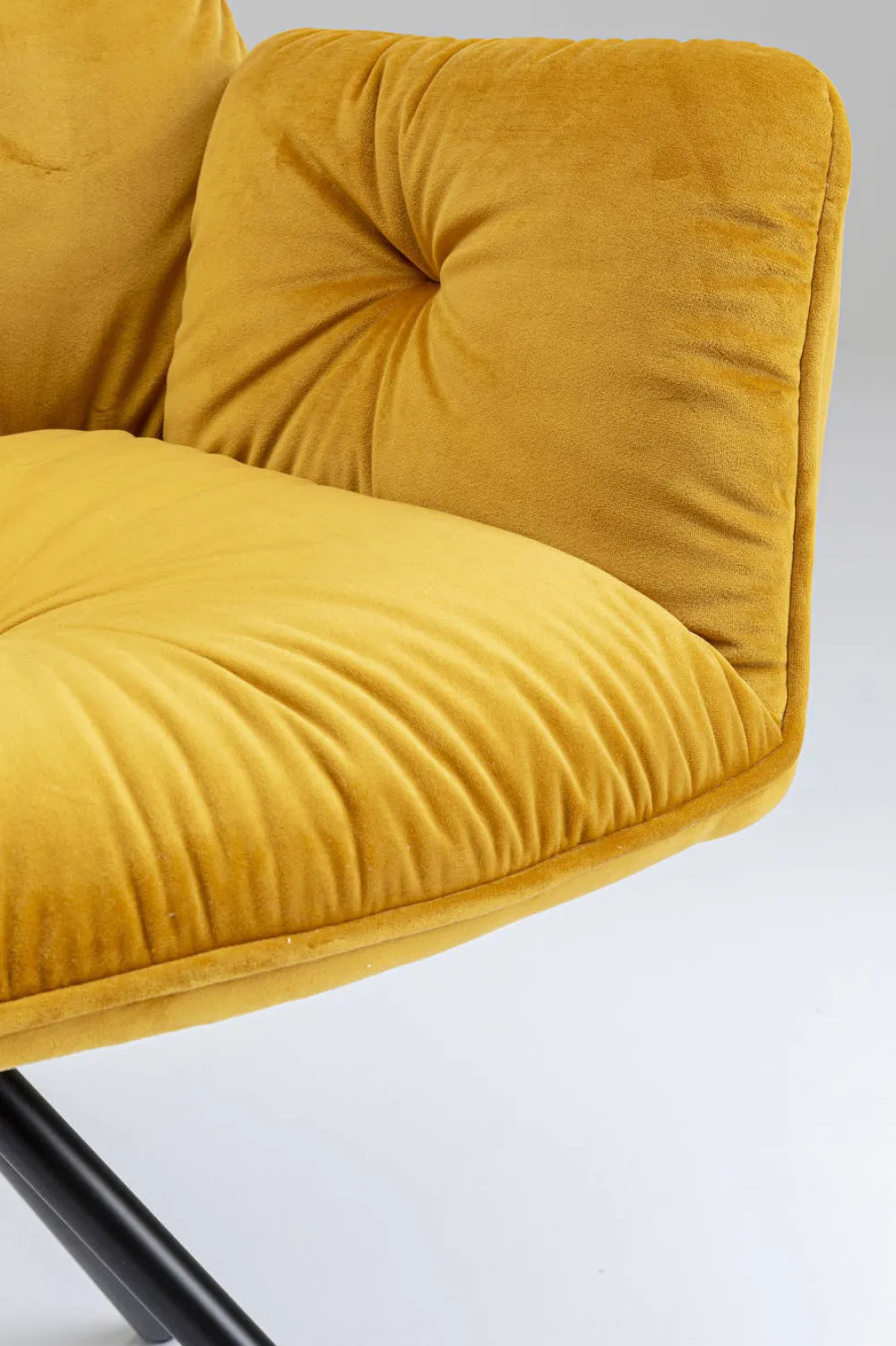 KARE Design Tuolit*Mila Tuoli Käsinojilla, Keltainen