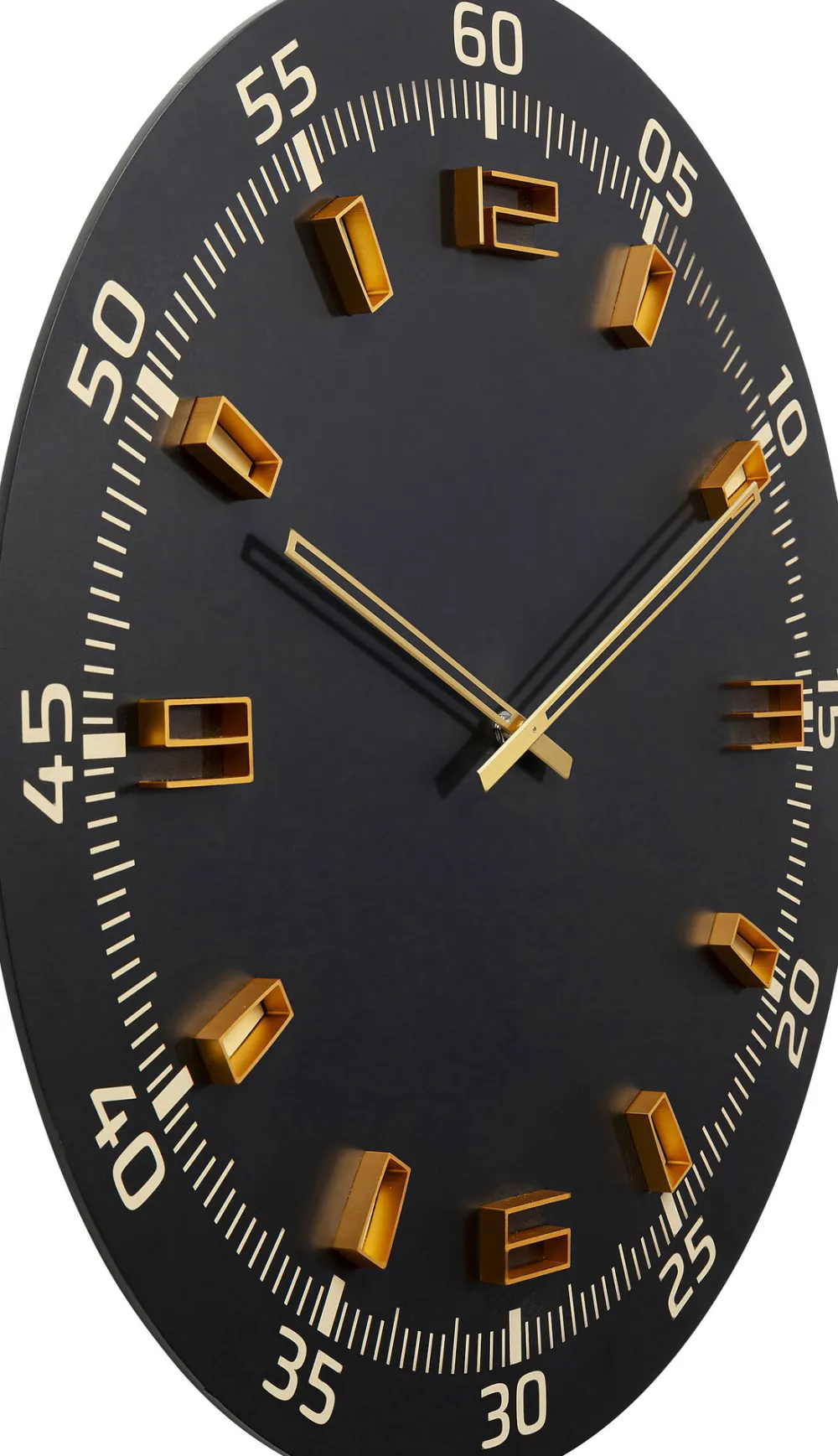 KARE Design Kellot*Milk Bar Seinäkello Musta Ø60cm