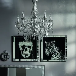 KARE Design Taulut*Mirror Leopard Kehystetty Taulu 80x80cm