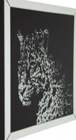 KARE Design Taulut*Mirror Leopard Kehystetty Taulu 80x80cm