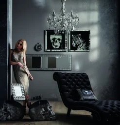 KARE Design Taulut*Mirror Skull Pääkallo Kehystetty Taulu 100x100cm