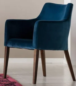 KARE Design Tuolit*Mode Velvet Tuoli Käsinojilla, Petrooli