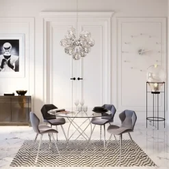 KARE Design Pöydät*Molekular Pöytä, Hopea Ø120cm